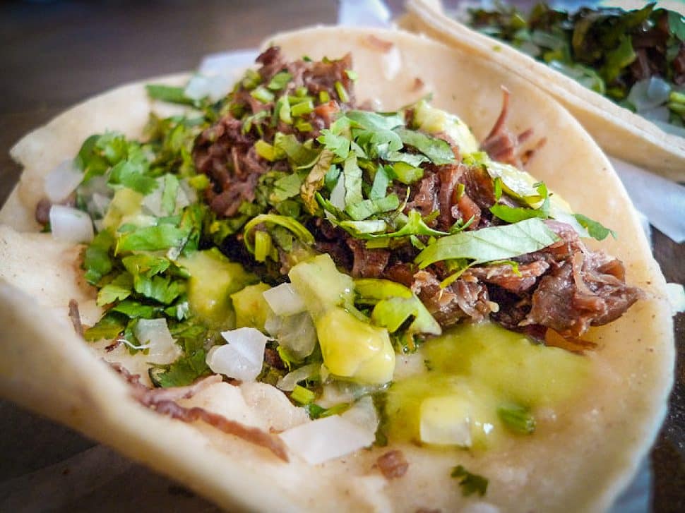 The taco de cabeza from Pacific Tacos in Long Beach.