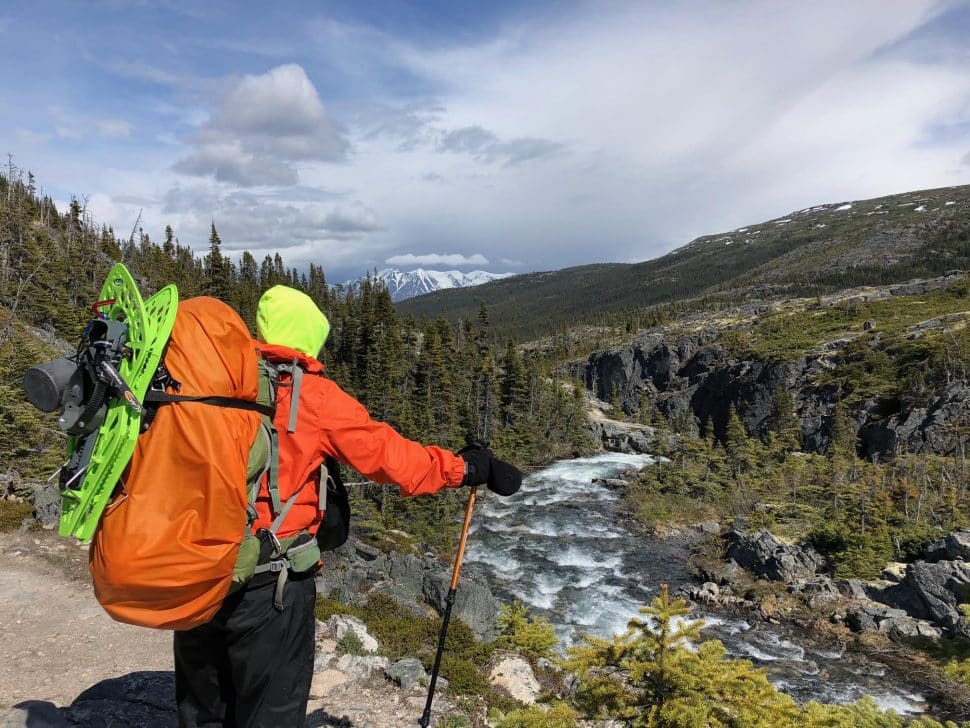 Leigh Swansborough overlooks the scenery in the Yukon. Courtesy of Black.