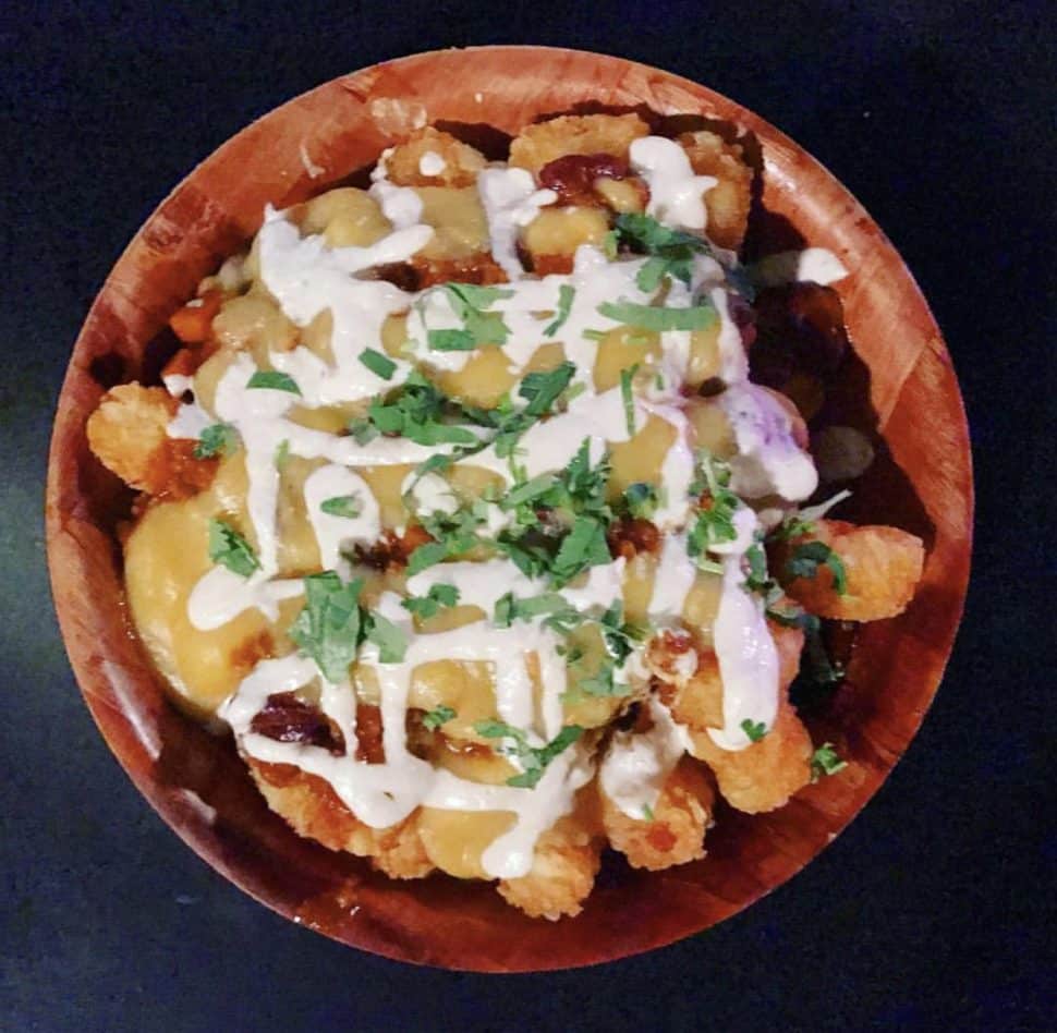 The vegan chili cheese tots at The Good Bar & Eatery. Photo: @lbvegan