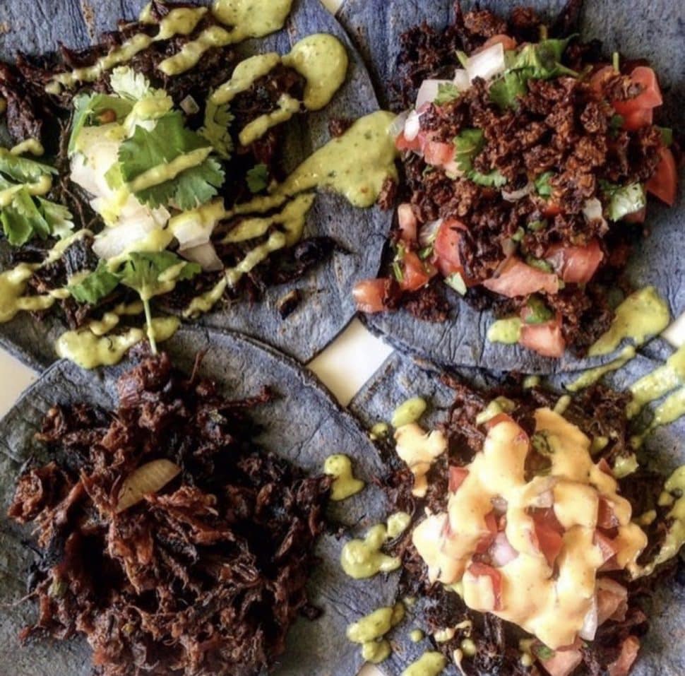 These are the vegan creations from Xochitl Vegan’s offerings at The Hawk in Long Beach. Photo: @lbvegan
