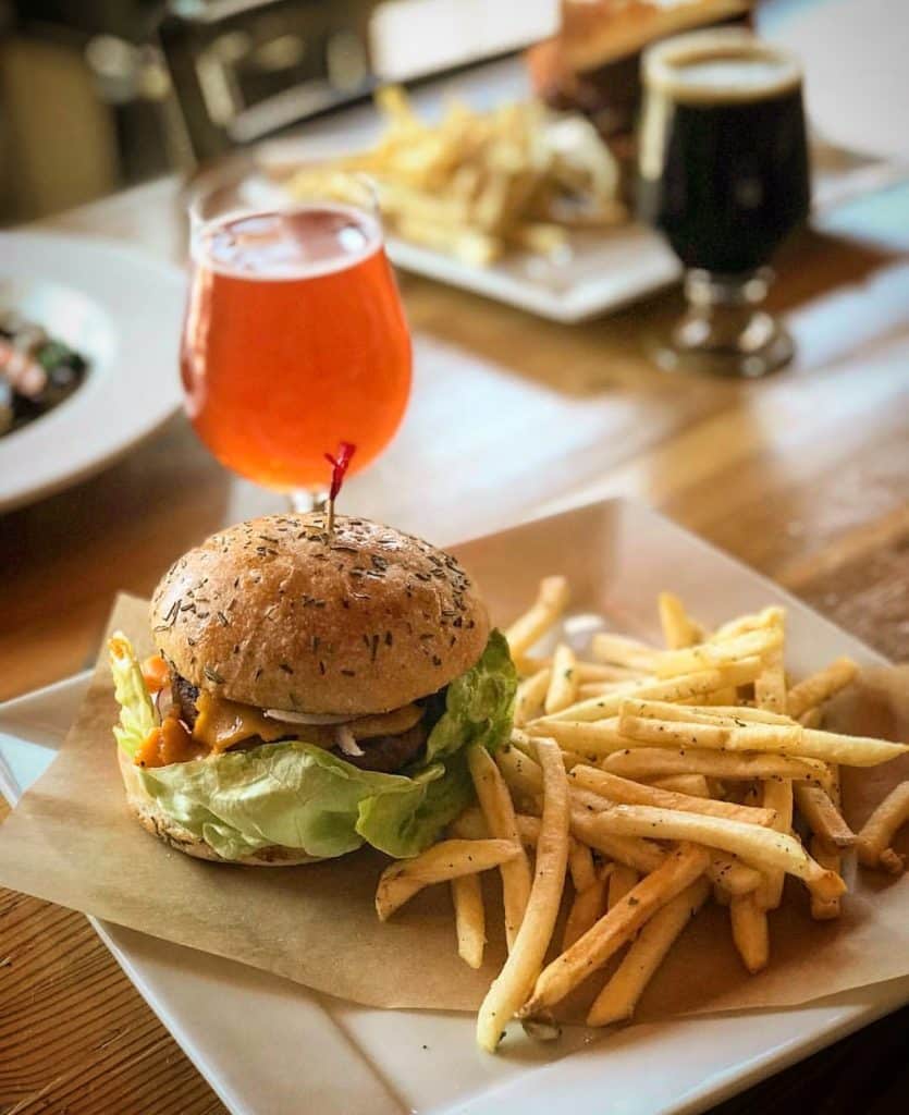 The Social List’s Impossible Burger is one of the best vegan burgers around.